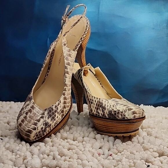 DONALD J PLINER STYLE# LISA SNAKE SKIN PLATFORM SLINGBACK WOMAN'S SIZE 10.☆SEXY☆ - Picture 16 of 16